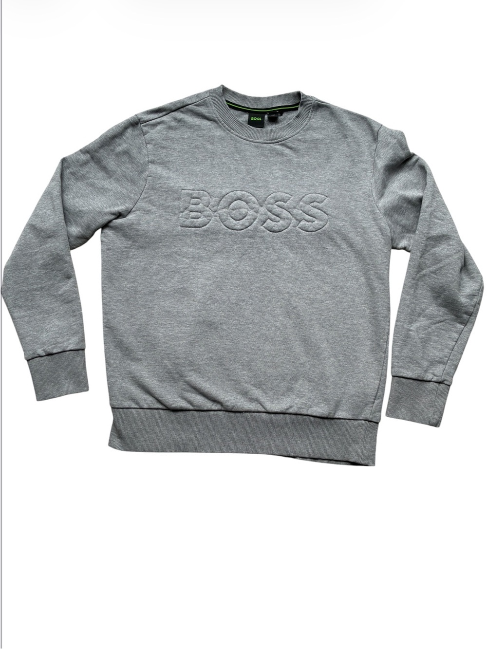 BOSS Hugo Boss Men's Gray Logo Sweatshirt Size Medium